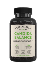 Crystal Star Candida Balance supplement for microbiome health, Front Side