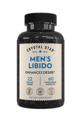 Crystal Star Men's Libido supplement for hormone balance and sexual health, Front Side