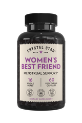 Crystal Star Women's Best Friend supplement for menstrual support, Front Side