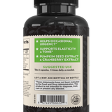 Crystal Star Bladder Strength supplement for extra control, Back Side