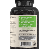 Crystal Star Candida Balance supplement for microbiome health, Back Side
