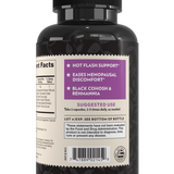 Crystal Star Estro-G Balance supplement for menopause support, Back Side
