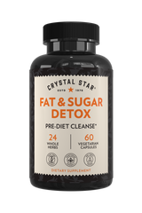 Crystal Star Fat & Sugar Detox supplement for diet reset, Front Side