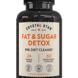 Crystal Star Fat & Sugar Detox supplement for diet reset, Front Side