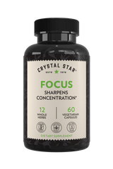 Crystal Star Focus supplement for sharpening concentration, Front Side