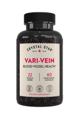 Crystal Star Vari-Vein supplement for blood vessel health, Front Side
