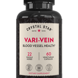 Crystal Star Vari-Vein supplement for blood vessel health, Front Side