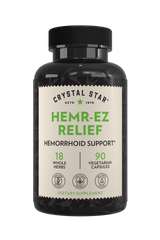 Crystal Star Hemr-EZ Relief supplement for hemorrhoid support, Front Side