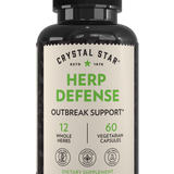 Crystal Star Herp Defense supplement for outbreak support, Front Side