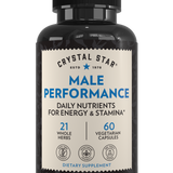 Crystal Star Male Performance supplement for energy and stamina, Front Side