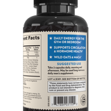 Crystal Star Male Performance supplement for energy and stamina, Back Side