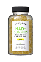Crystal Star NAD+ Gummies for cellular energy and aging, Front Side