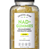Crystal Star NAD+ Gummies for cellular energy and aging, Front Side