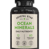 Crystal Star Ocean Minerals supplement for daily nutrients, Front Side