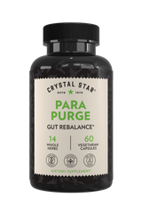 Crystal Star Para Purge supplement for rebalancing the gut, Front Side
