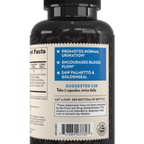 Crystal Star Prostate Support supplement for men's urinary health, Back Side