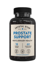 Crystal Star Prostate Support supplement for men's urinary health, Front Side