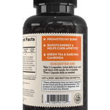 Crystal Star Thin After 40 supplement for boosting metabolism, Back Side