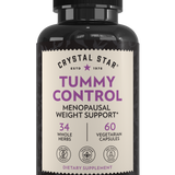 Crystal Star Tummy Control supplement for menopausal weight support, Front Side