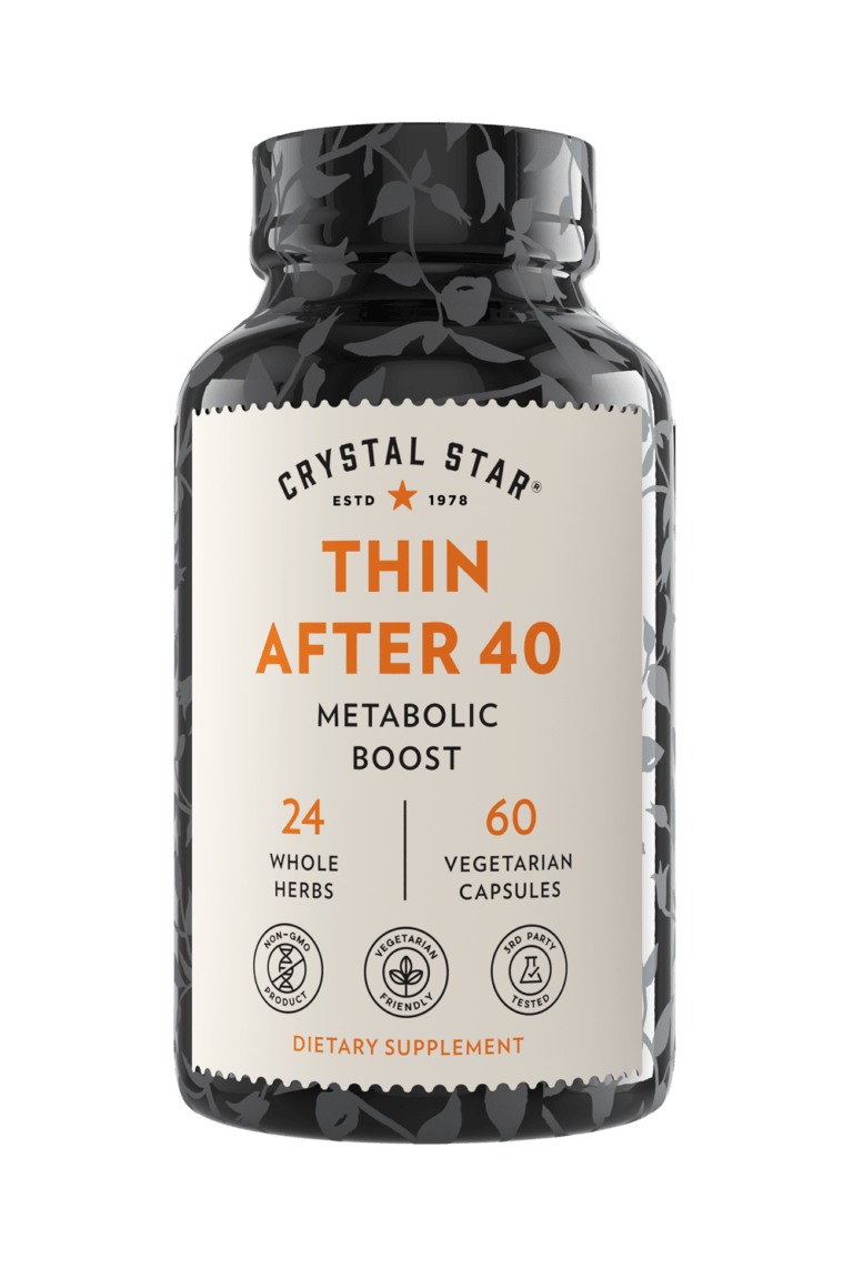 Crystal Star Thin After 40 supplement for boosting metabolism, Front Side