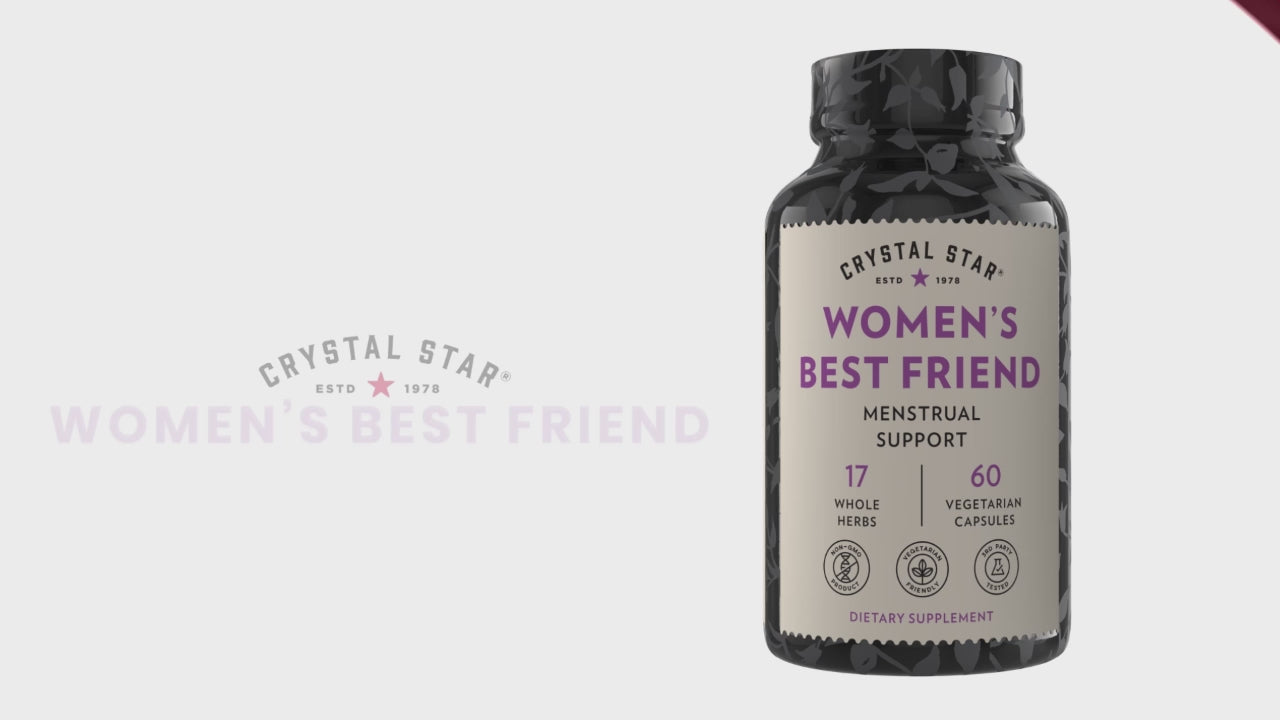 Crystal Star Women's Best Friend supplement for menstrual support, Video Explanation
